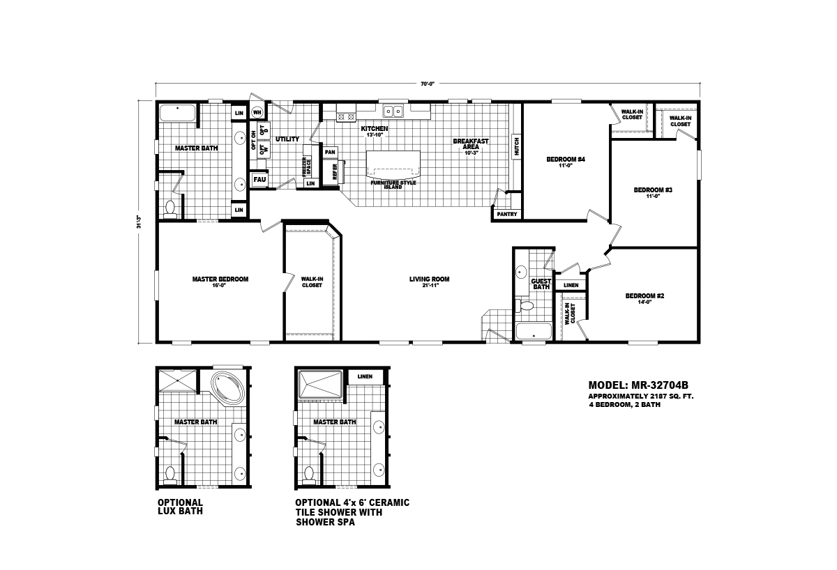 Mountain Ridge MR-32704B by Durango Homes by Cavco - ModularHomes.com